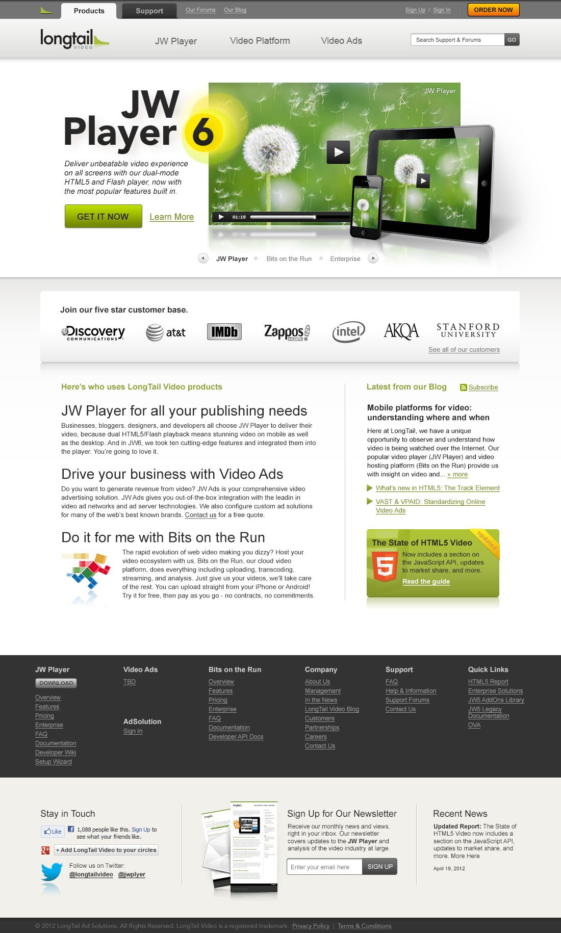 Longtail Video Website Design 2