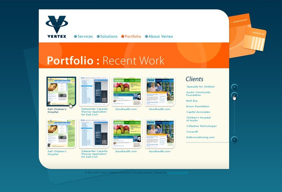 Vertex.com Website Design 6