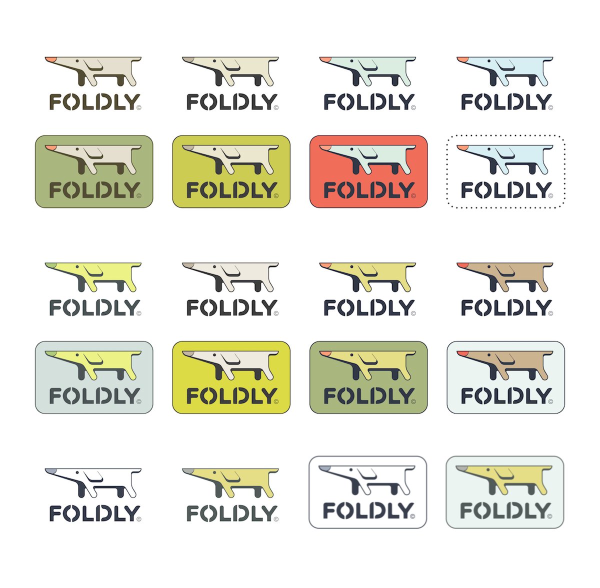 Foldly Logo Design Exploration