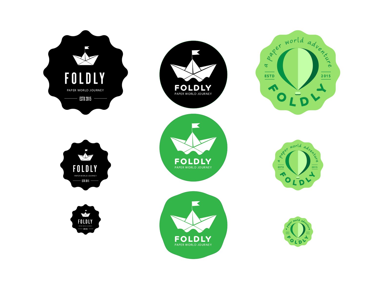 Foldly Logo Design Exploration 1
