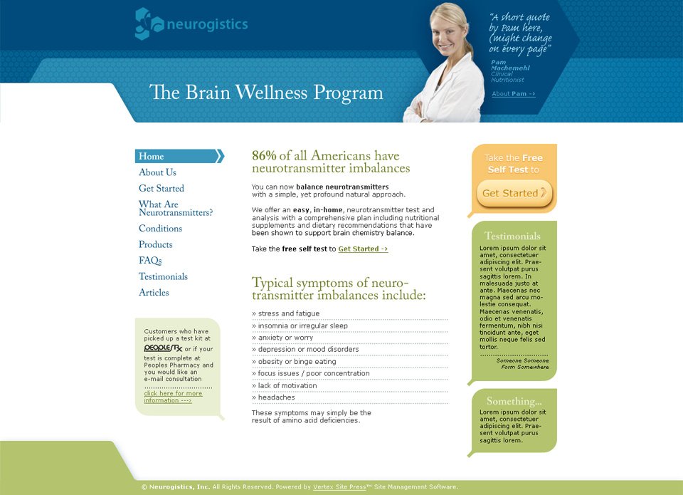 Neurogistics Website Design